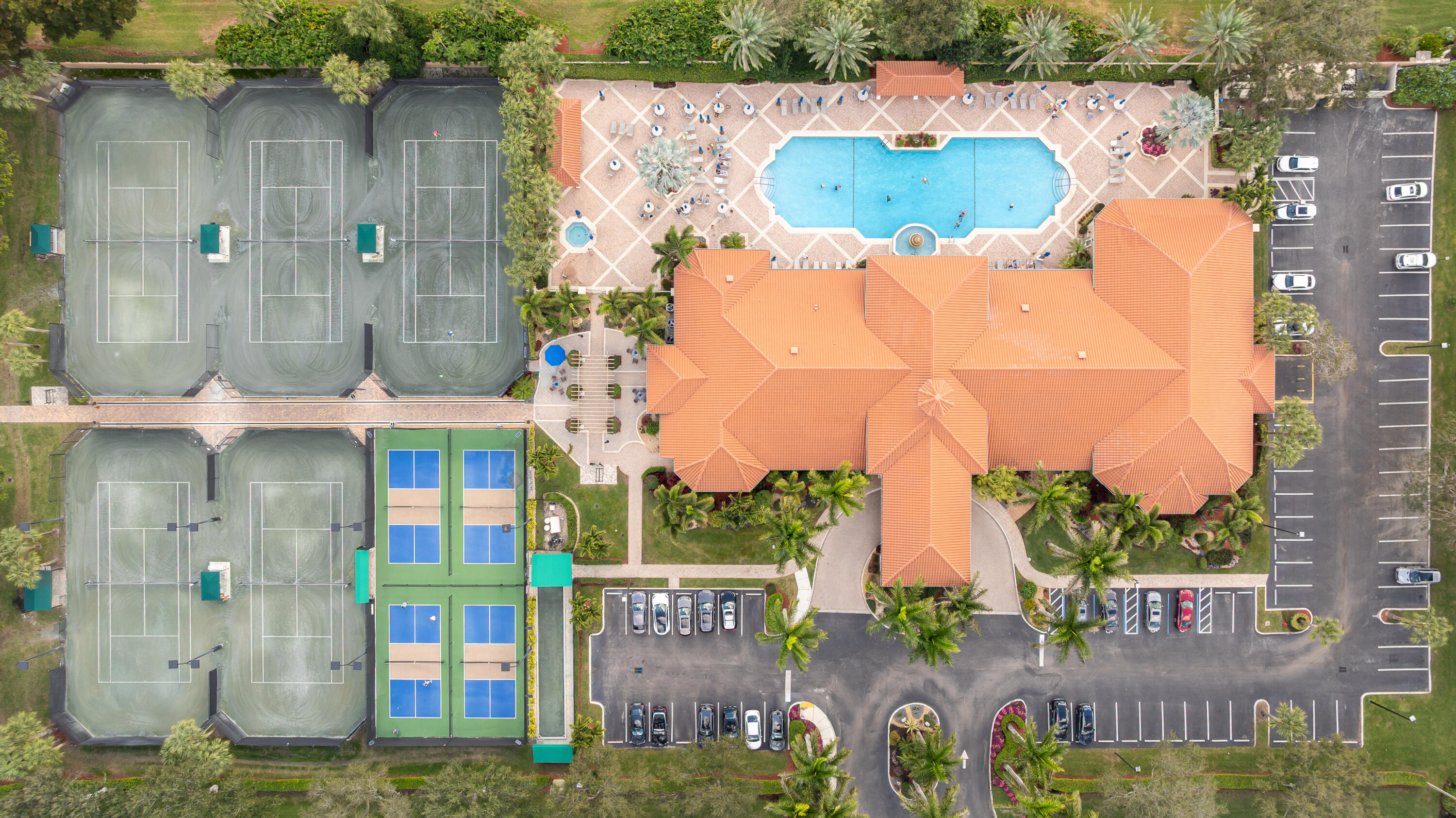 6698 Vía Roma Delray Beach, FL 33446 - Photo 49 of 50 an aerial view of residential houses with outdoor space and street view