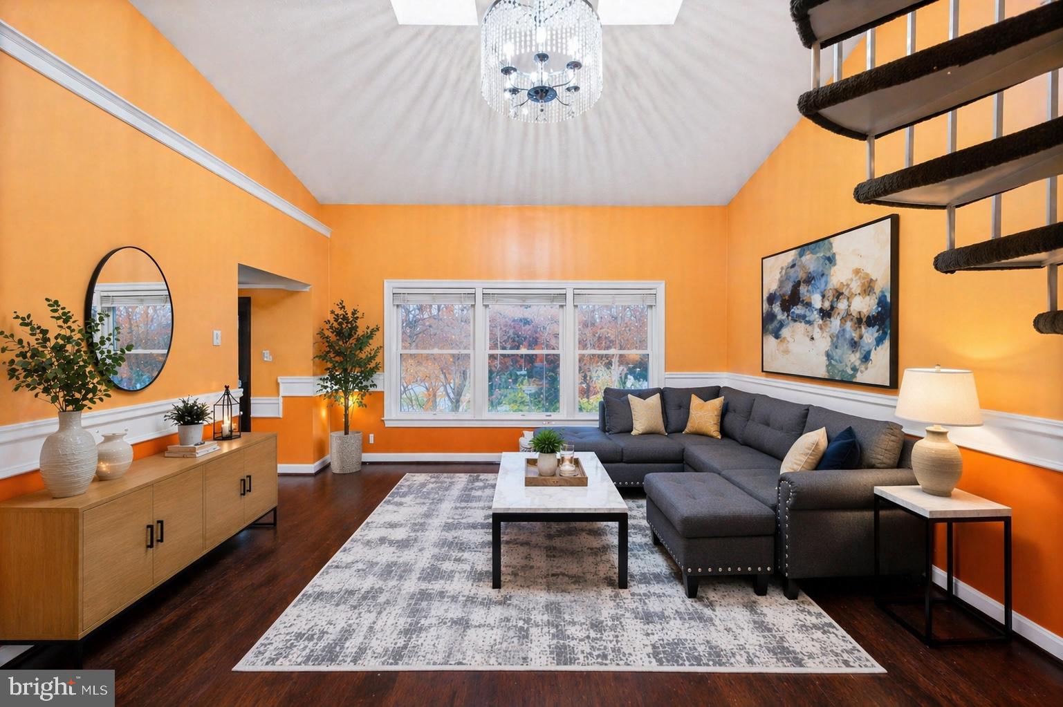 7902 Bridge Avenue Baltimore, MD 21237 - Photo 3 of 28 a living room with furniture fireplace and a table