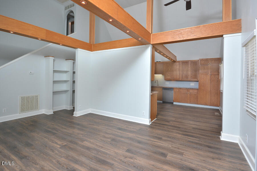220 Bill Poole Road Rougemont, NC 27572 - Photo 10 of 63 a view of an empty room with wooden floor