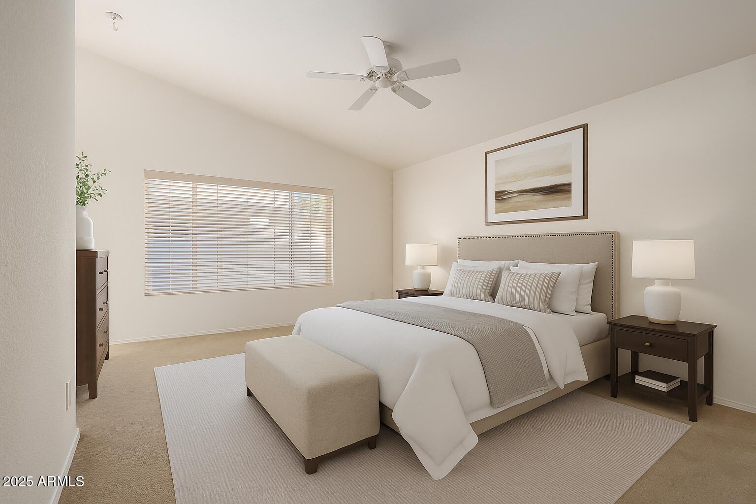 14806 West Verde Lane Goodyear, AZ 85395 - Photo 21 of 30 a bedroom with a bed and a painting on the wall