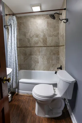 a bathroom with a sink and a toilet