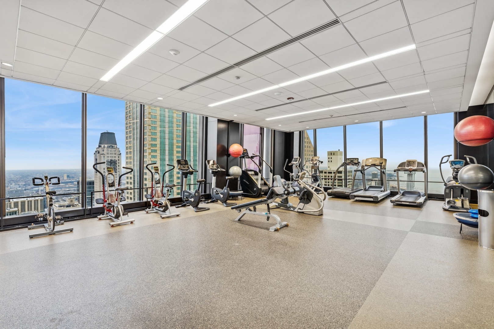 175 East Delaware Place, Unit 8504 Chicago, IL 60611 - Photo 19 of 23 a view of a room with gym equipment
