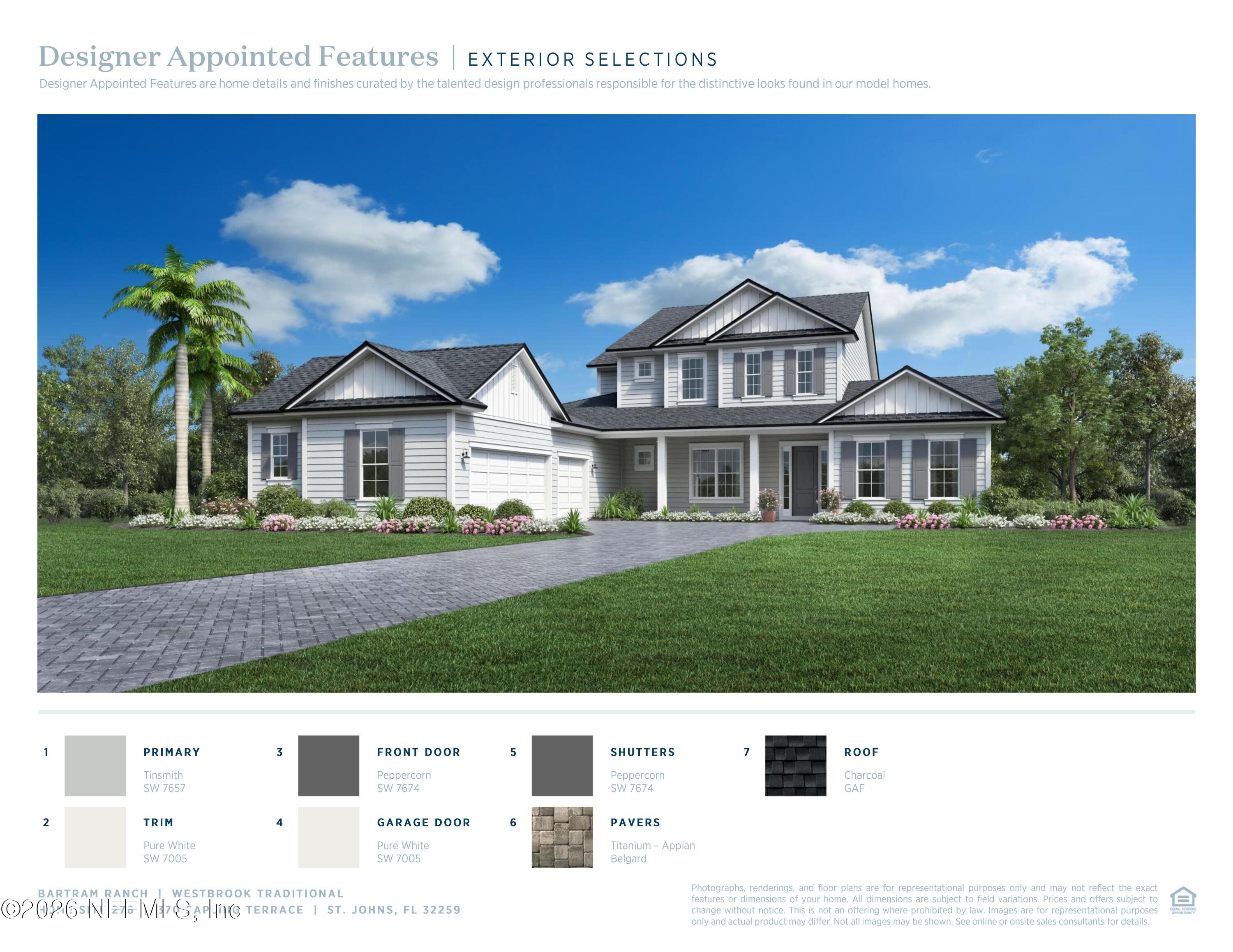 370 Sapling Terrace St. Johns, FL 32259 - Photo 5 of 16 Westbrook Exterior Color Scheme