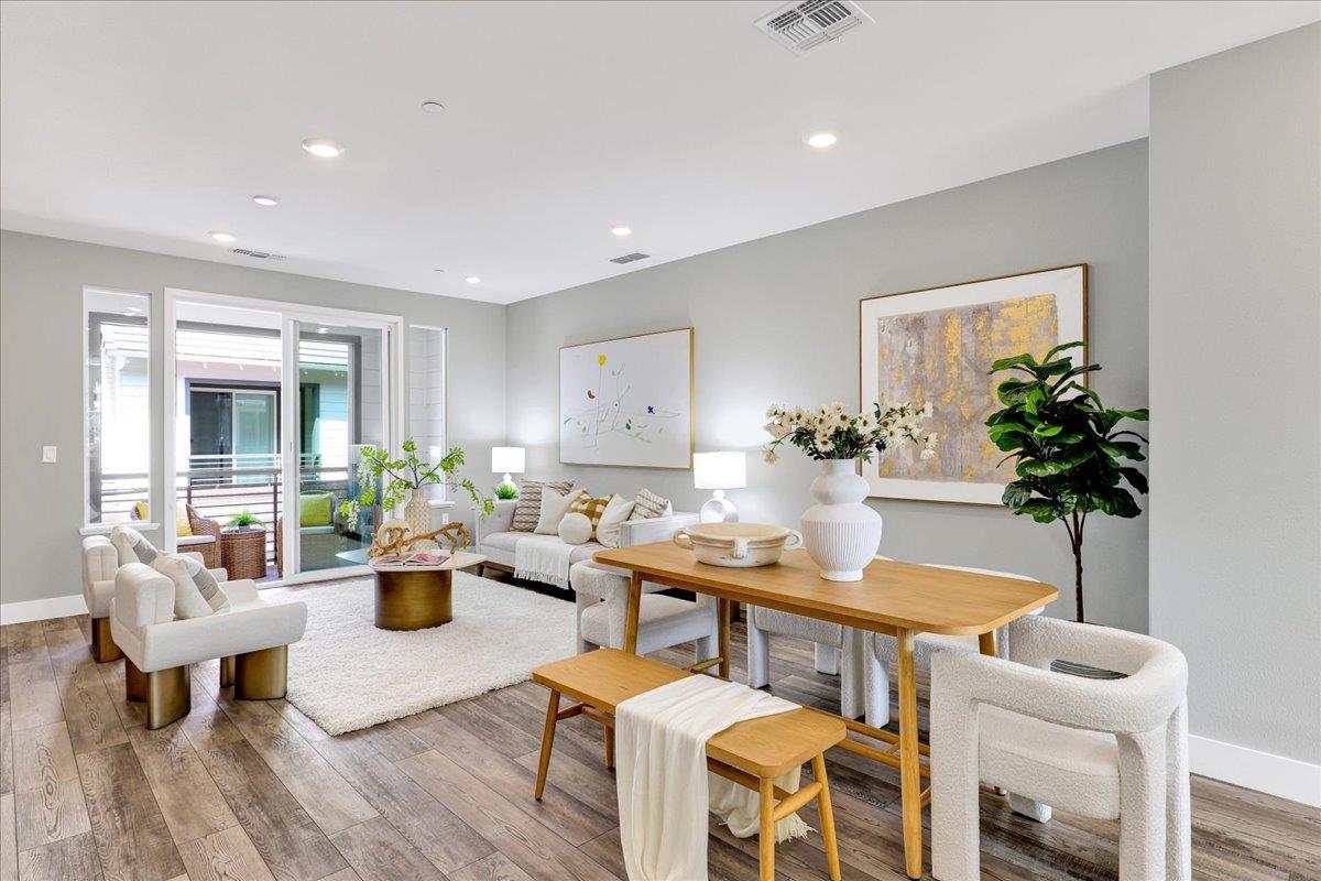 122 Ranch Lane Mountain View, CA 94040 - Photo 15 of 69 a living room with furniture and a potted plant