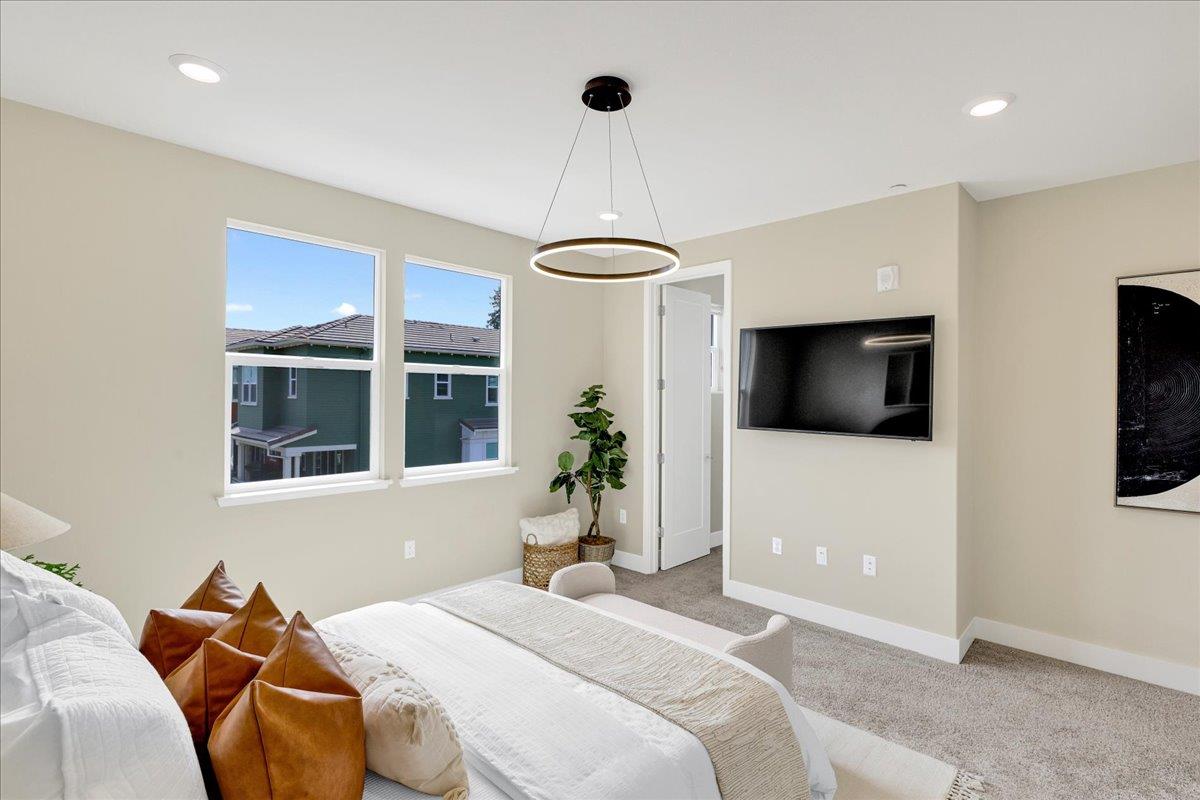 122 Ranch Lane Mountain View, CA 94040 - Photo 35 of 69 a bedroom with a bed and a television