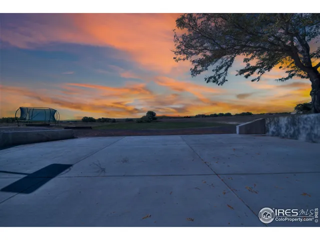 a view of an outdoor space and mountain view