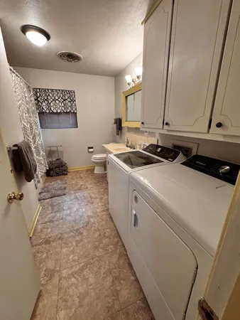 a room with storage and utility