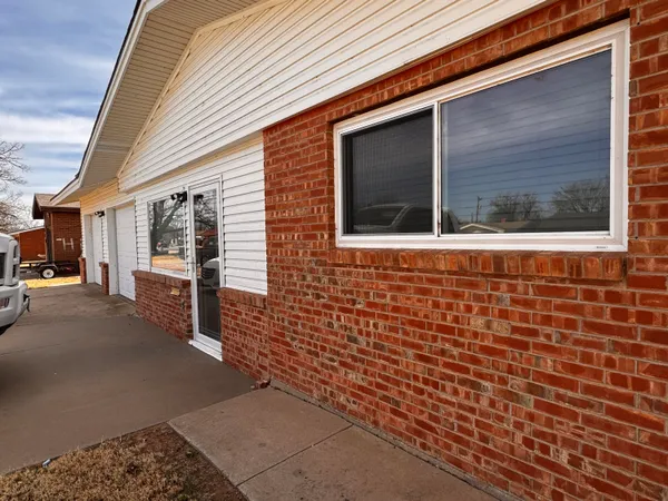 a view of front door of house