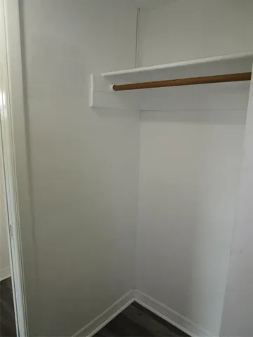 a close up view of racks on the wall