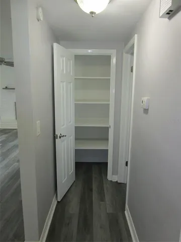 a view of a walk in closet
