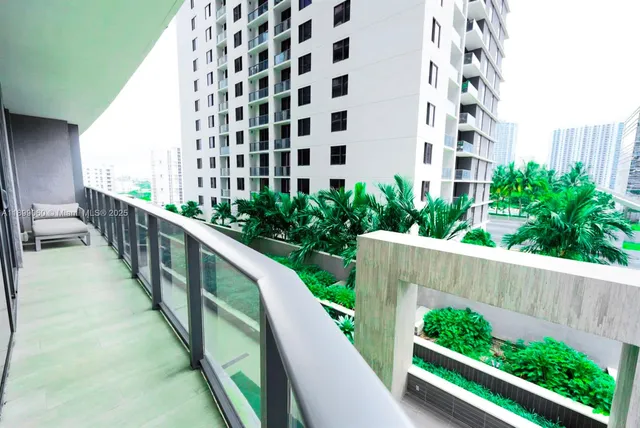 a view of an outdoor space with seating area