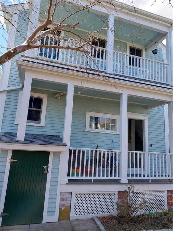 210 High Street Bristol, RI 02809 - Photo 4 of 30 backyard porches, exterior basement entrance.
