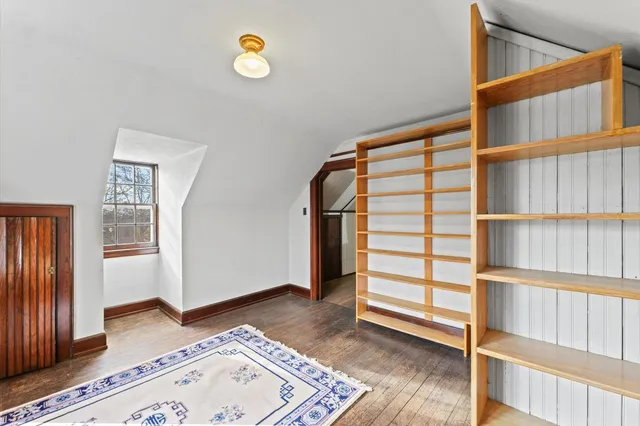 a view of a storage in a room