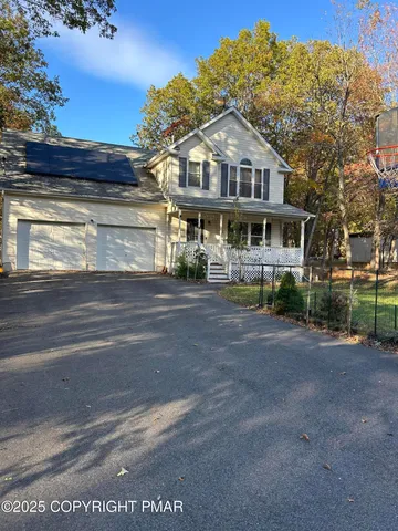 a front view of a house