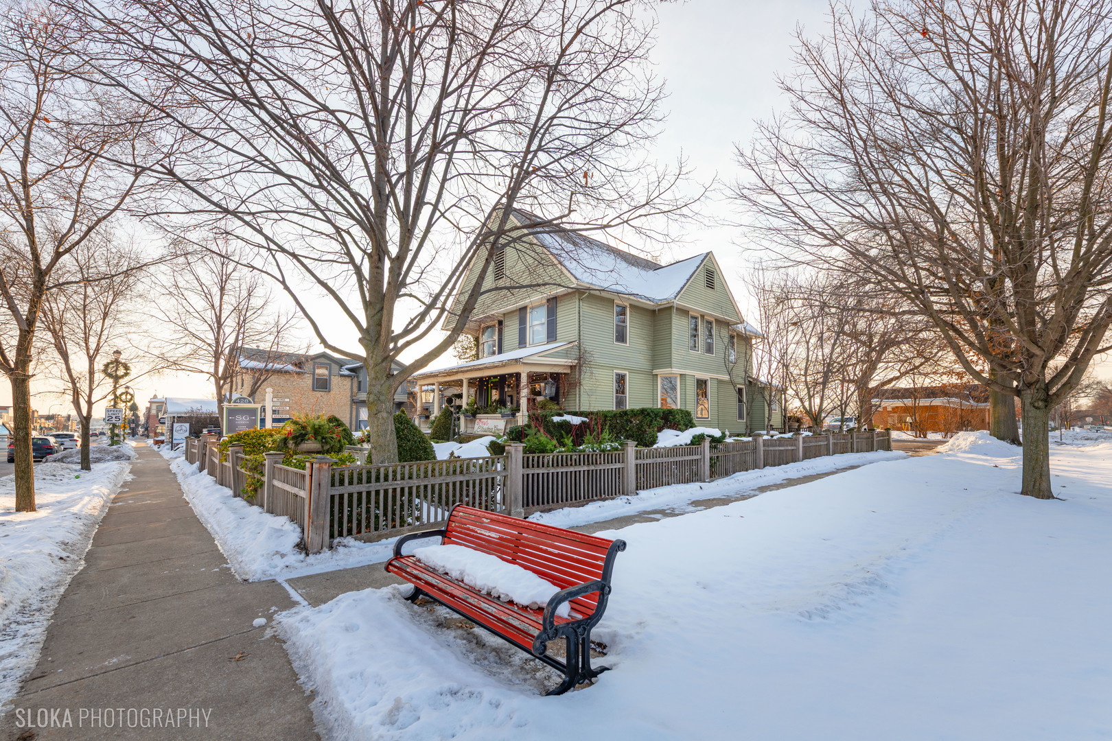 428 West State Street Geneva, IL 60134 - Photo 20 of 61 a street view of a building with large trees