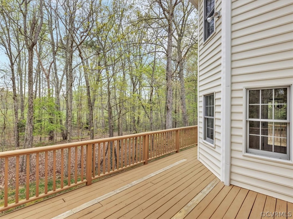 16219 Dragonnade Trail Midlothian, VA 23113 - Photo 34 of 39 a view of balcony with wooden floor