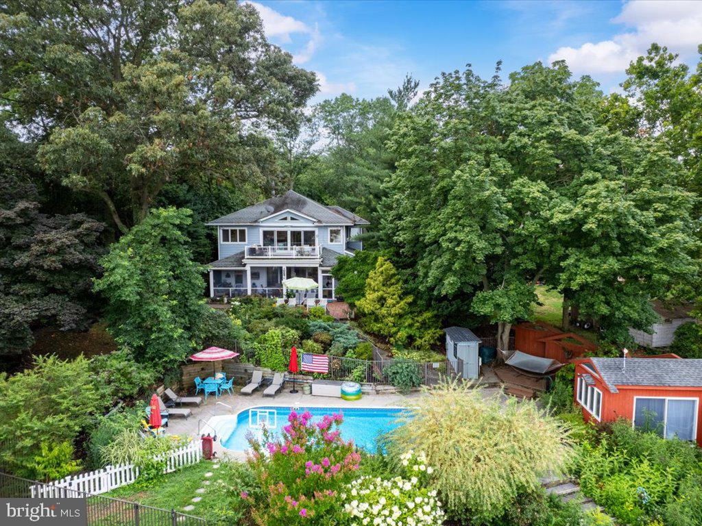 720 Southeast Creek Road Church Hill, MD 21623 - Photo 44 of 53 an aerial view of a house with a yard and garden