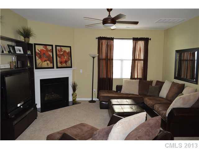 9227 Yellow Oak Road Charlotte, NC 28227 - Photo 4 of 16 a living room with furniture a window and a fireplace