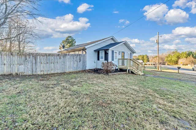 a backyard of a house