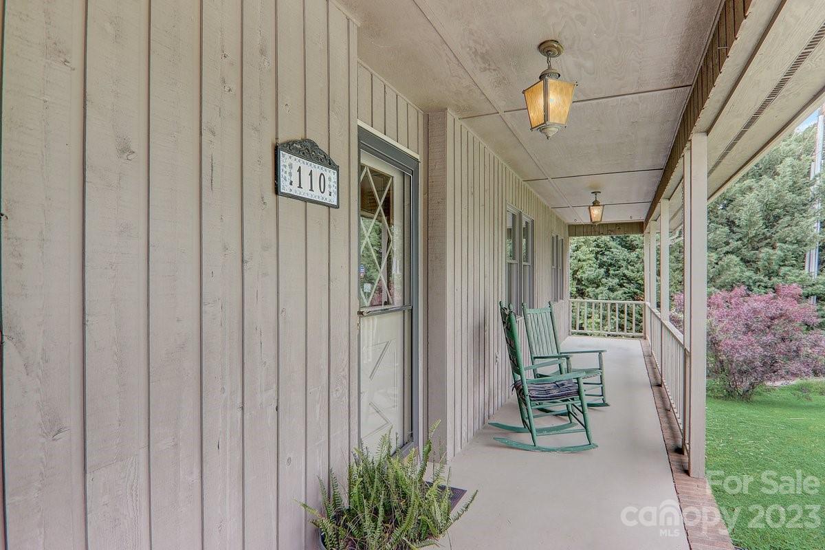 110 Oak Hill Road Candler, NC 28715 - Photo 26 of 37 a view of balcony with furniture