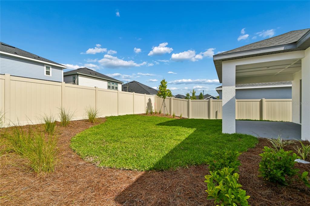 5836 Native Oak Street Mount Dora, FL 32757 - Photo 33 of 39 a view of a back yard of the house