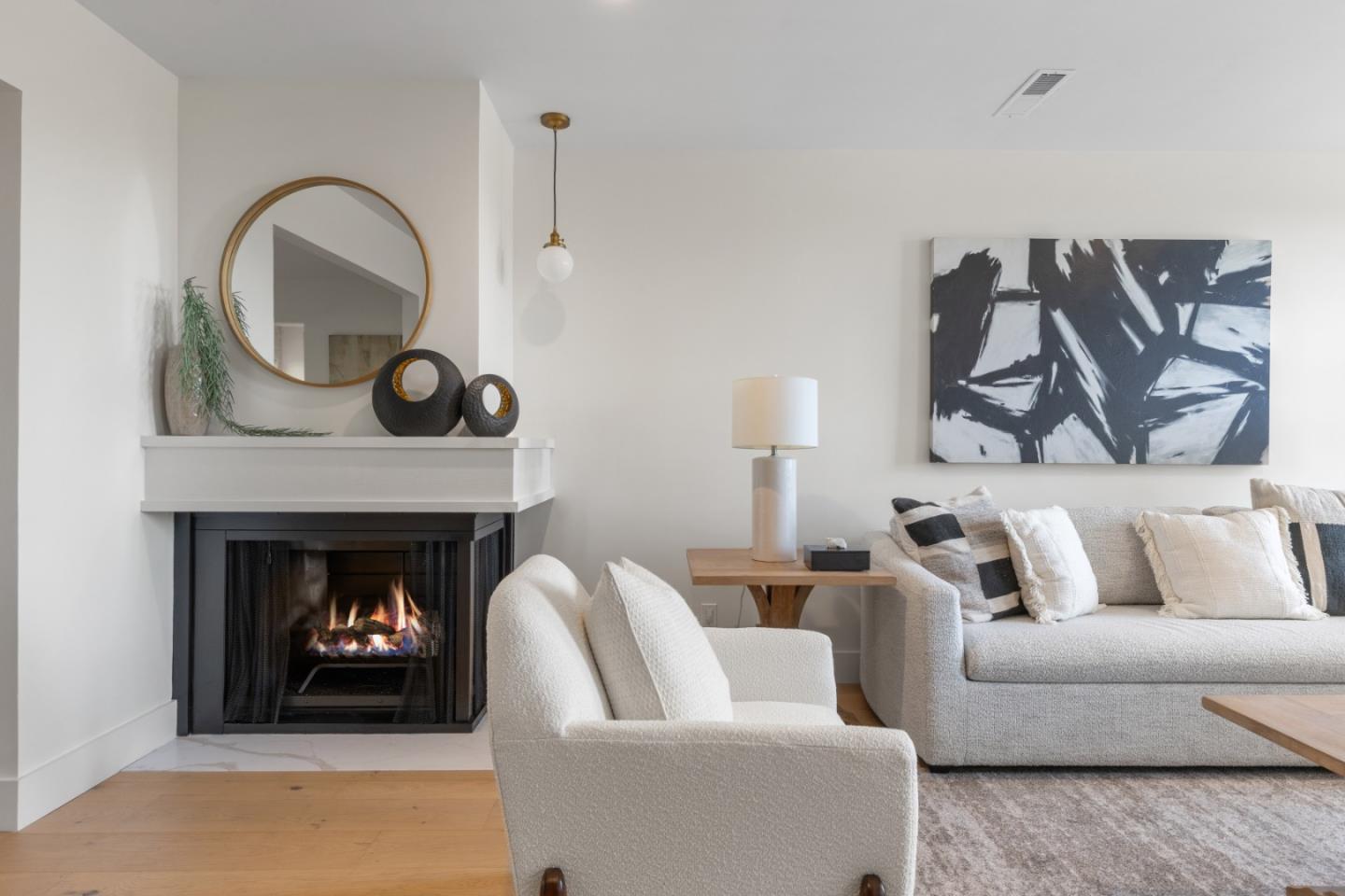 309 Channing Way Pacifica, CA 94044 - Photo 7 of 42 a living room with furniture and a fireplace