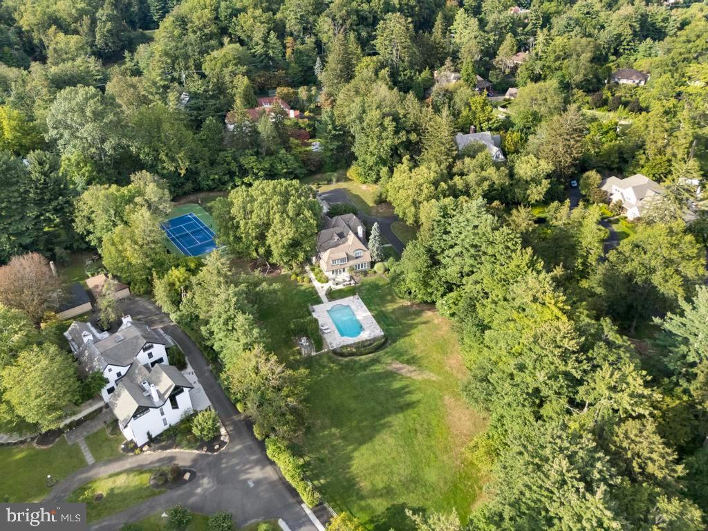 1038 Mill Rd Circle Rydal, PA 19046 - Photo 61 of 61 an aerial view of residential house with outdoor space and trees all around