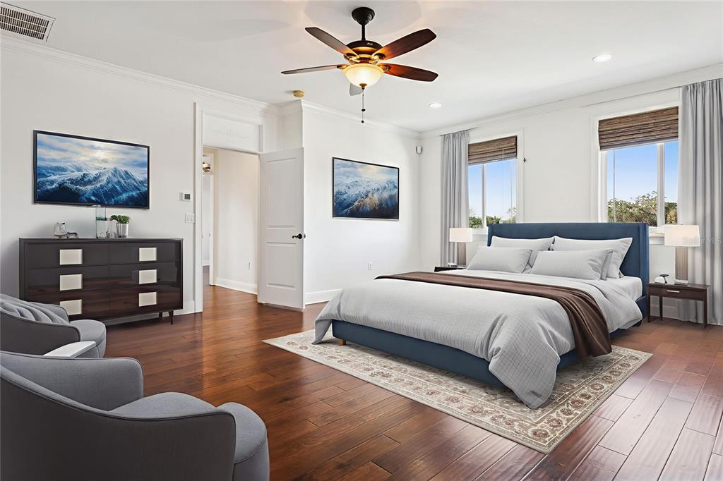 11606 Lipsey Road Tampa, FL 33618 - Photo 48 of 100 a bedroom with a bed and furniture