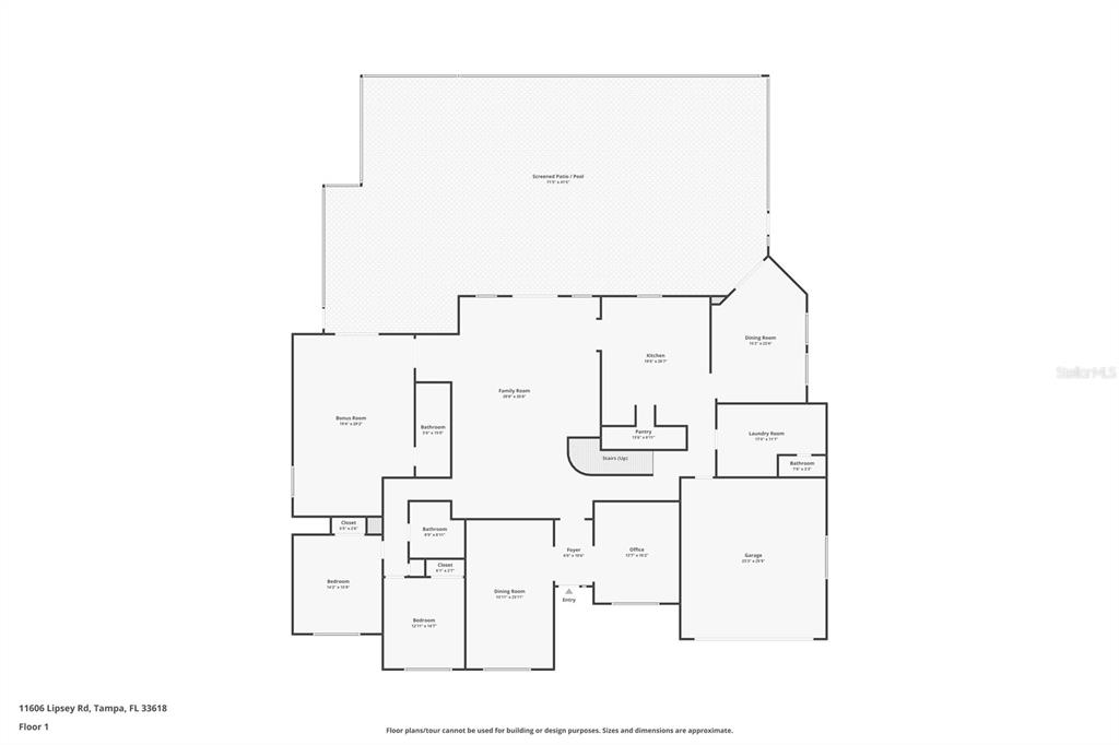 11606 Lipsey Road Tampa, FL 33618 - Photo 98 of 100 a picture of floor plan