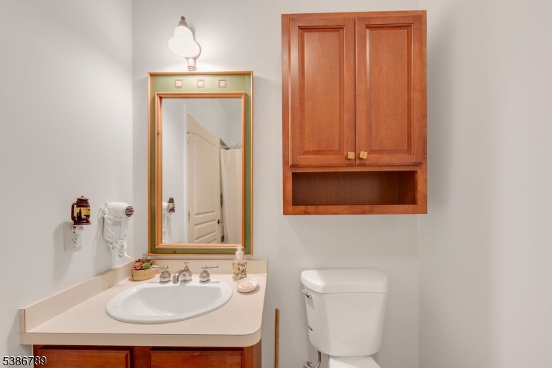 1 Maple Crescent, Unit 13 Vernon, NJ 07462 - Photo 13 of 29 a bathroom with a sink a toilet and mirror