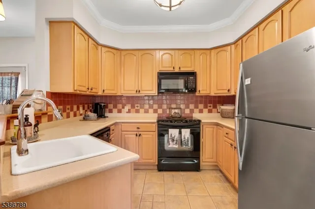 a view of a garden with a bench