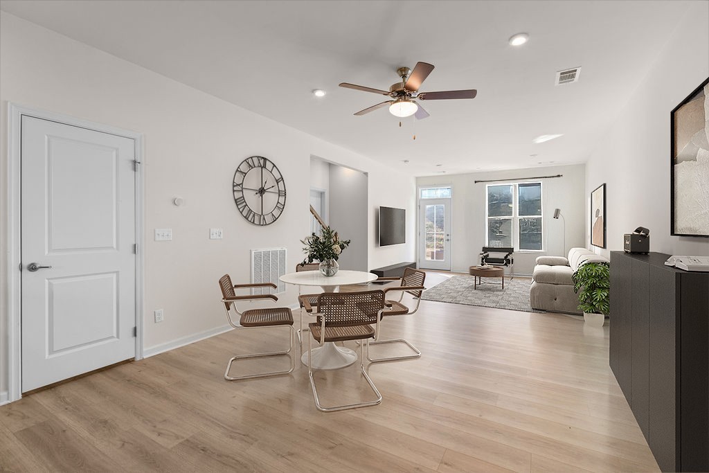 242 Marion Drive Spring Hill, TN 37174 - Photo 7 of 24 a living room with fireplace furniture and a wooden floor