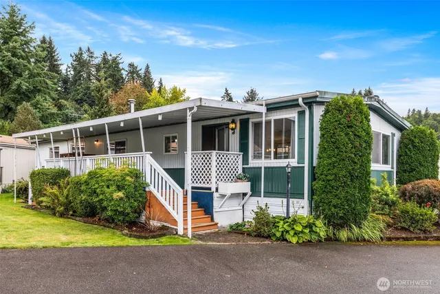 front view of a house with a porch