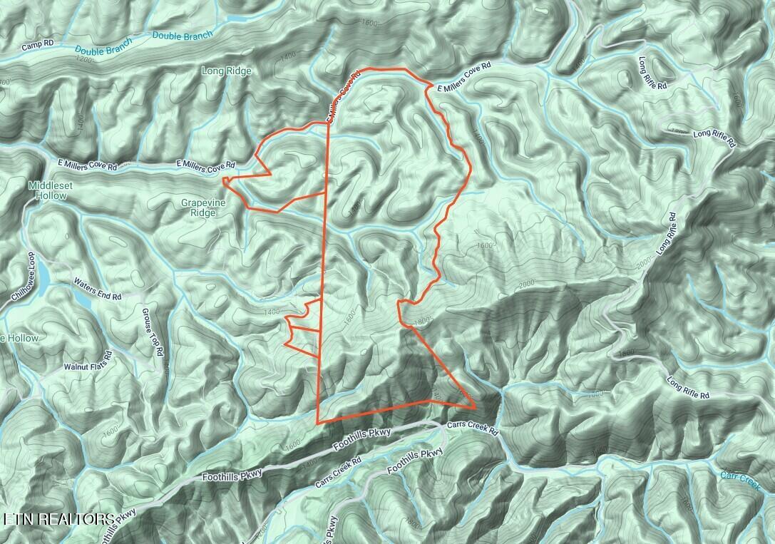 1968 East Millers Cove Road Walland, TN 37886 - Photo 5 of 32 West Section Terrain Map