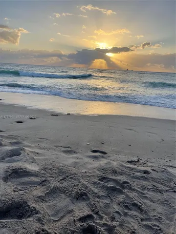 a view of beach and ocean