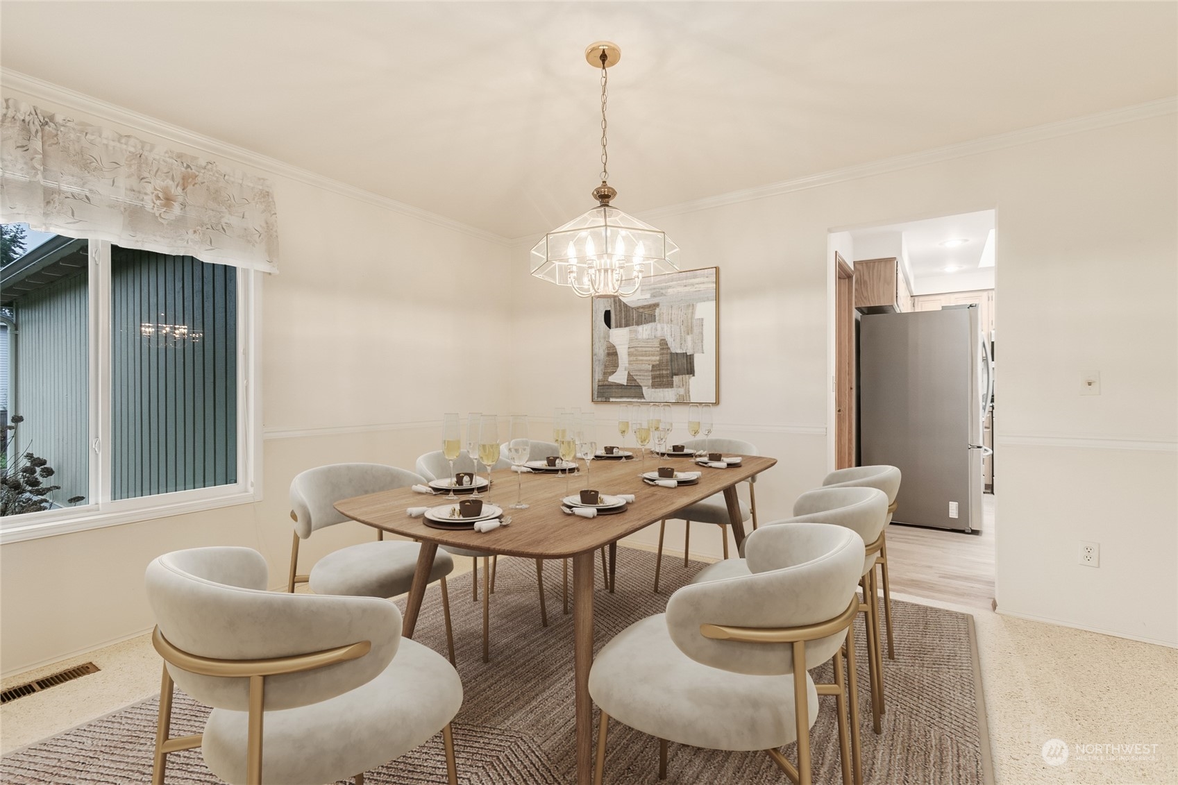 2667 Southwest 343rd Street Federal Way, WA 98023 - Photo 5 of 24 a dining room with furniture and a chandelier