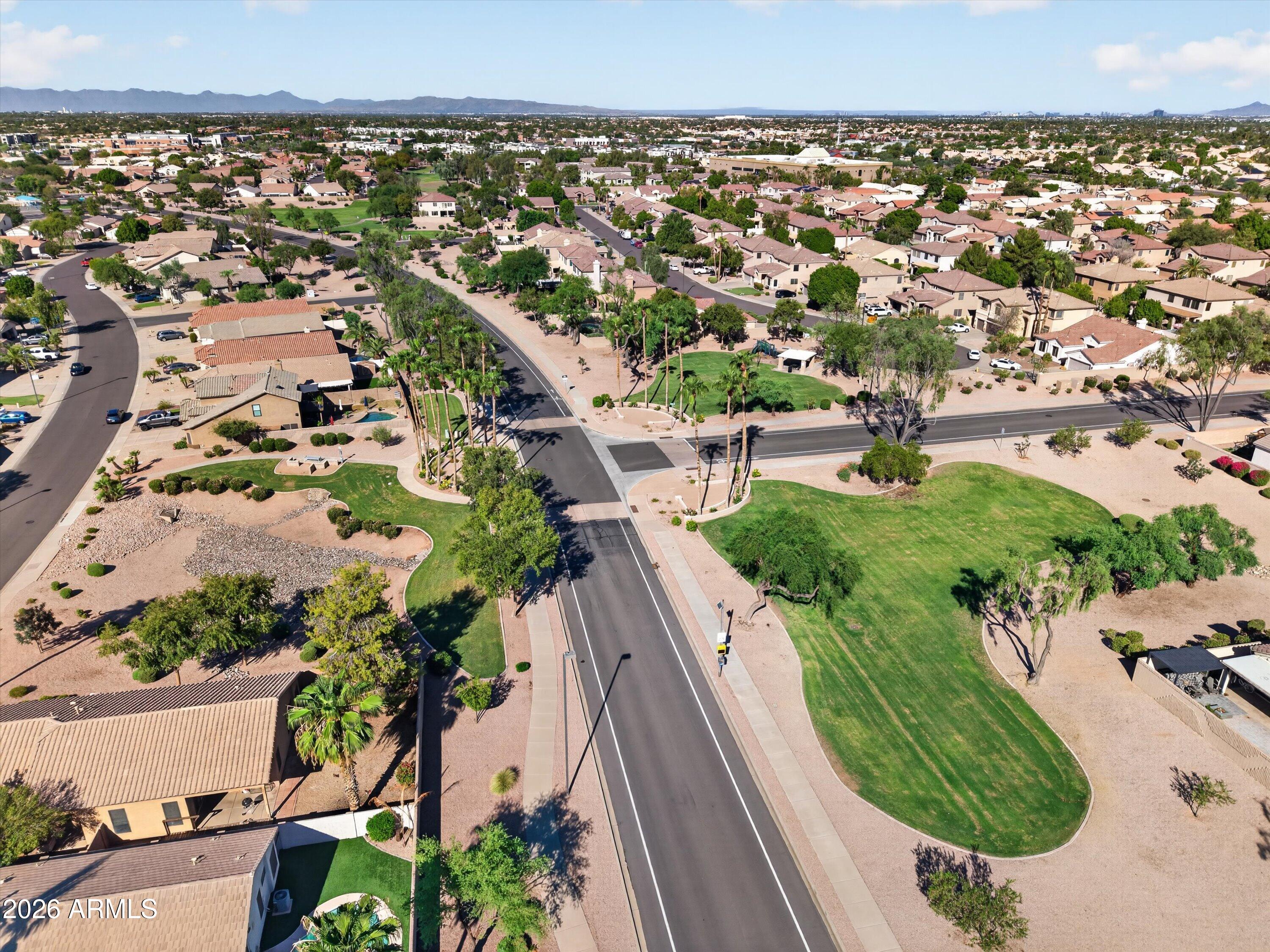 613 East Devon Drive Gilbert, AZ 85296 - Photo 38 of 41 Drone Shot of Neighborhood