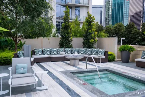 a view of a balcony with outdoor space