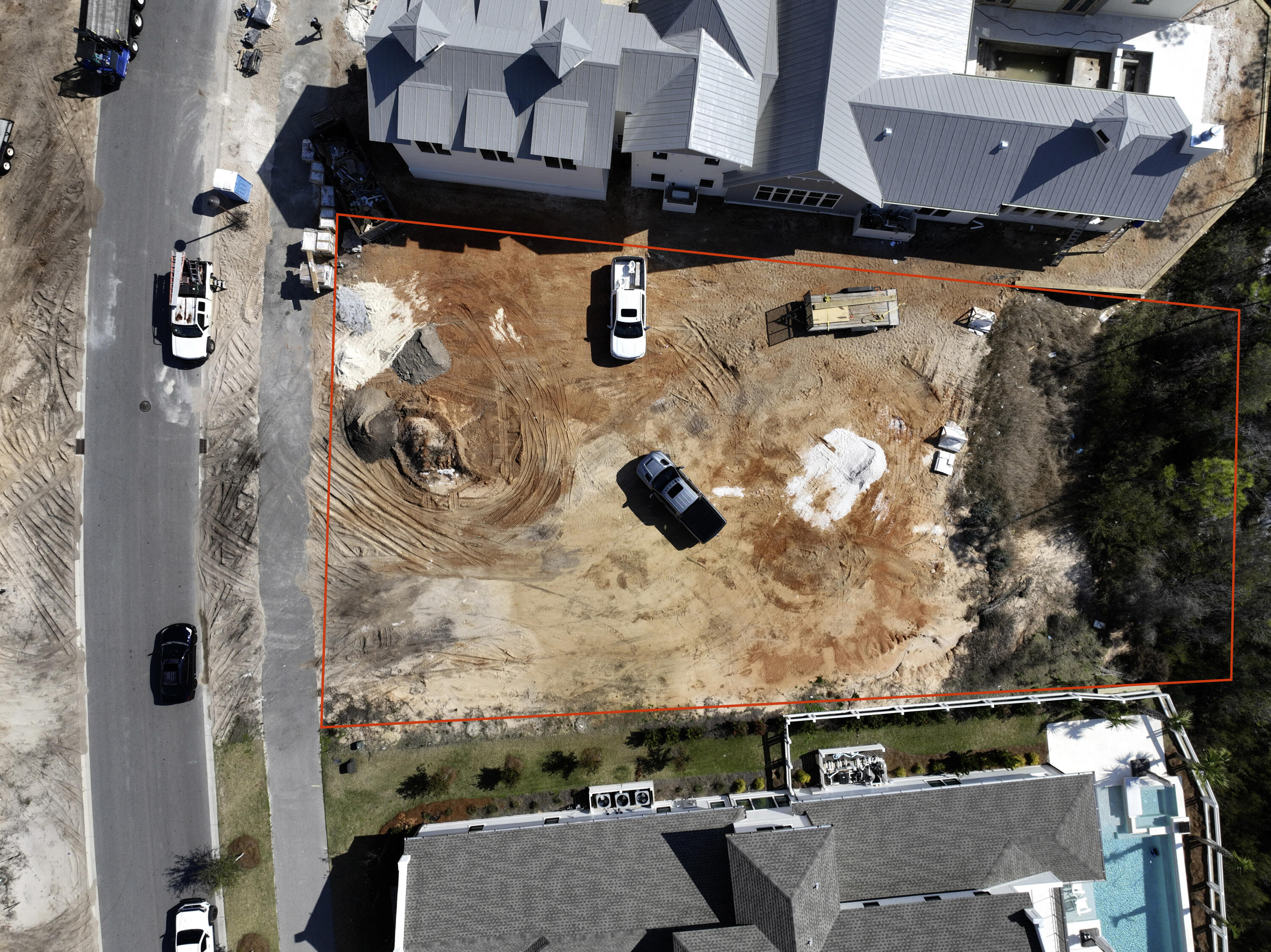 Lot 7 Golfridge Dr Inlet Beach Inlet Beach, FL 32461 - Photo 11 of 19 an aerial view of a fireplace with table and chairs