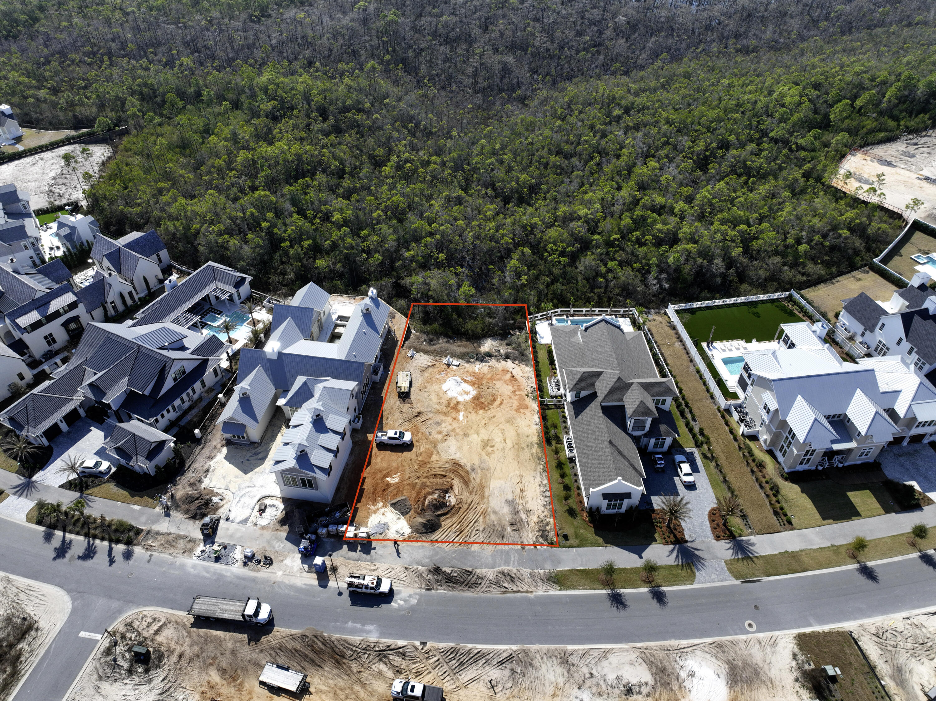 Lot 7 Golfridge Dr Inlet Beach Inlet Beach, FL 32461 - Photo 4 of 19 an aerial view of multiple house