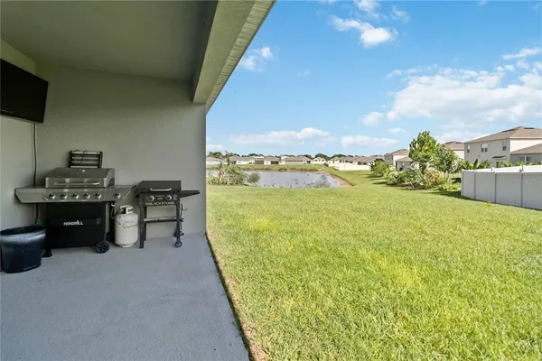 a view of a balcony with an ocean view