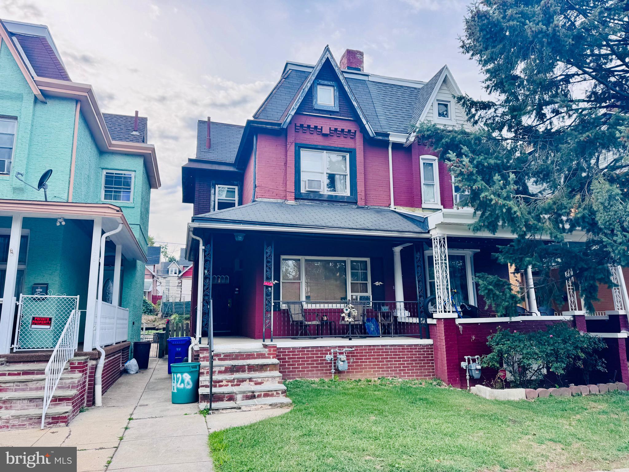 a front view of a house