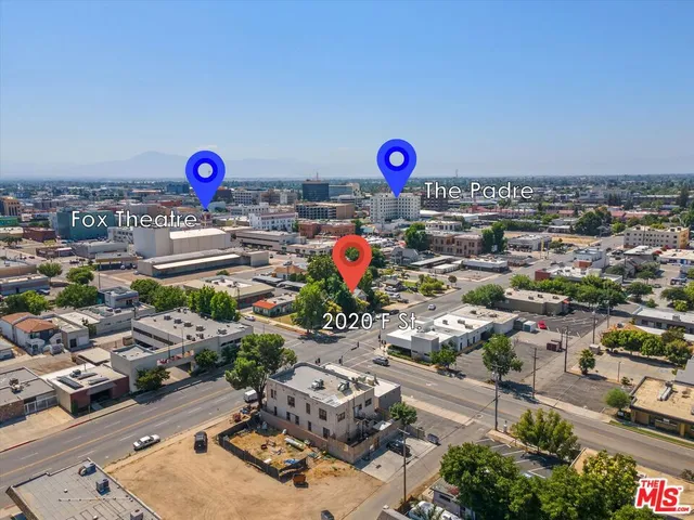 an aerial view of a city