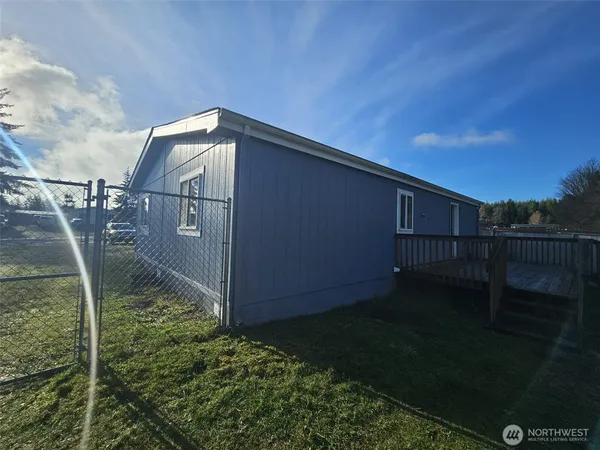 a backyard of a house