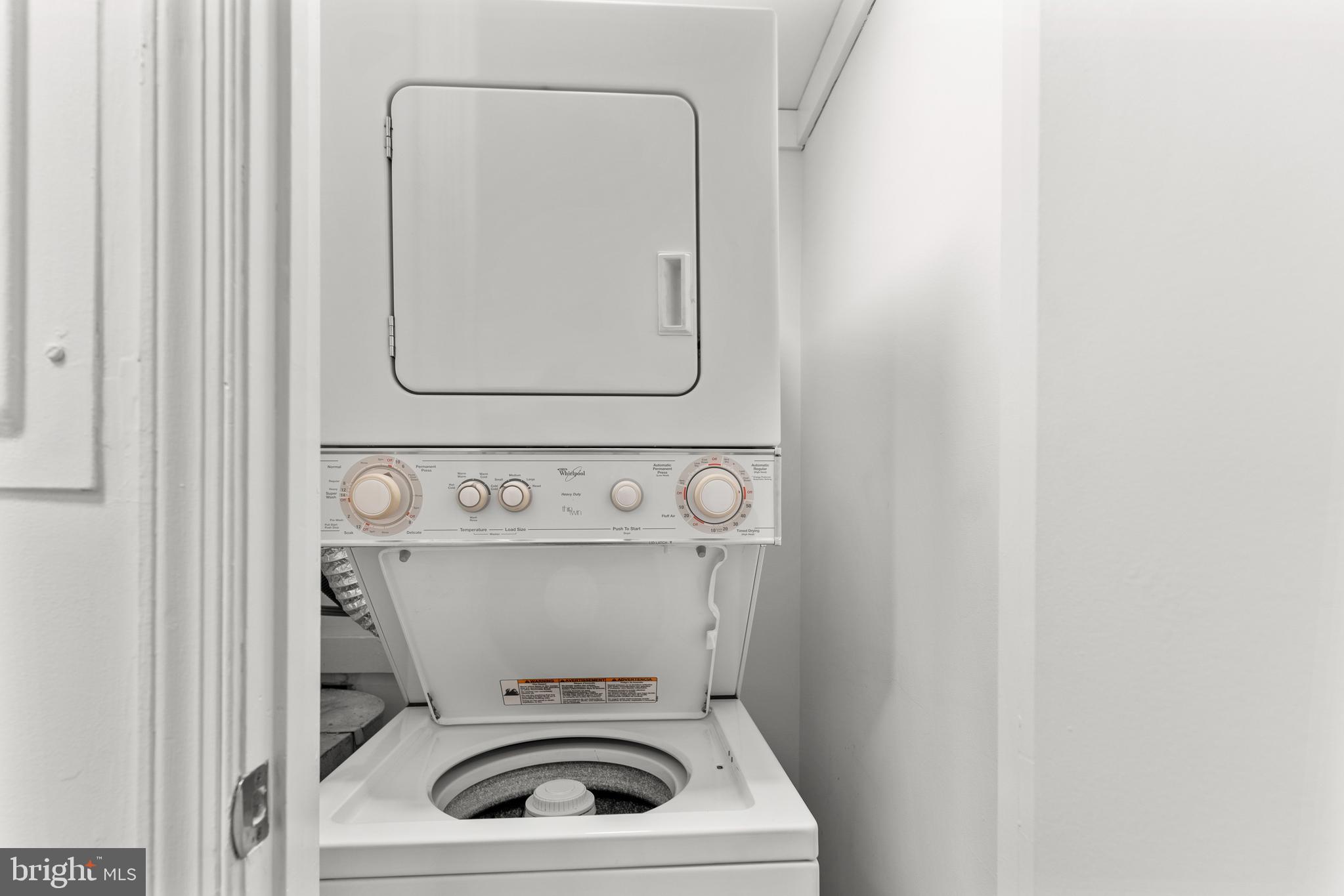 1910 T Street Northwest, Unit 2 Washington, DC 20009 - Photo 18 of 39 In unit washer and dryer.