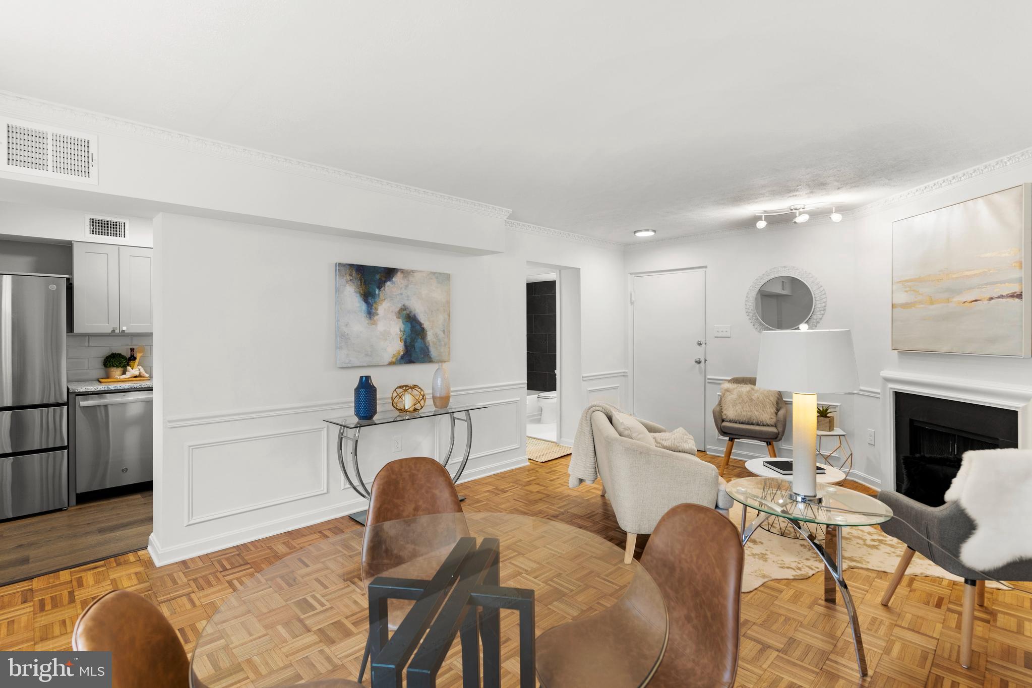 1910 T Street Northwest, Unit 2 Washington, DC 20009 - Photo 3 of 39 View of the living room from the dining area.