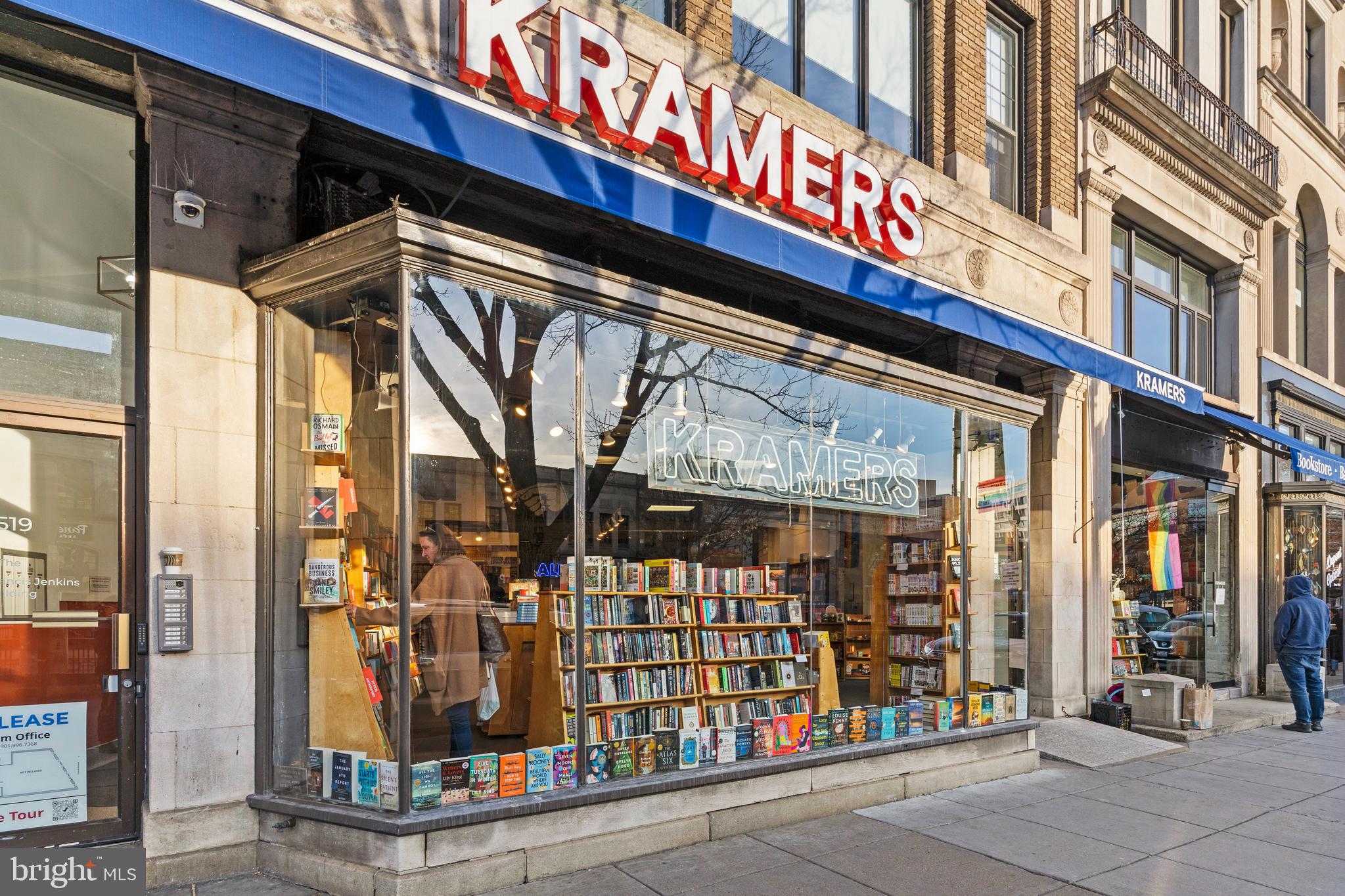 1910 T Street Northwest, Unit 2 Washington, DC 20009 - Photo 36 of 39 Kramers Bookstore and Café.