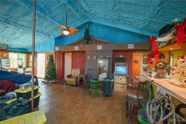 a living room filled with furniture