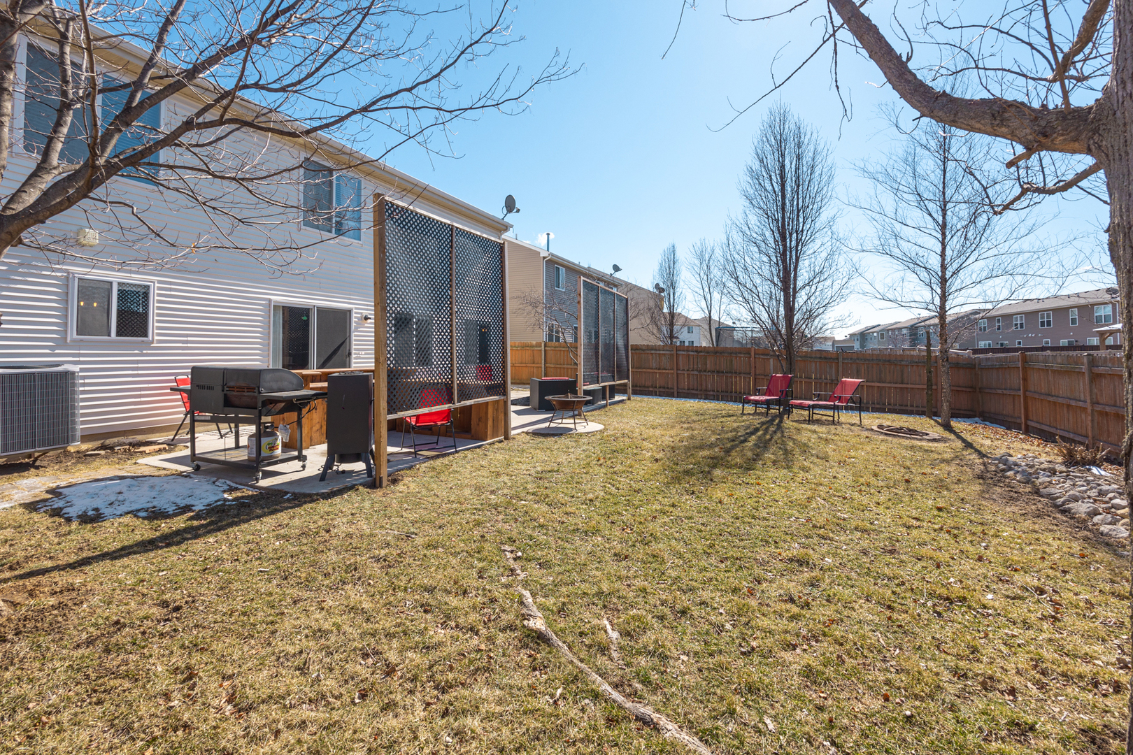 754 Beethoven Street Volo, IL 60073 - Photo 25 of 32 a view of the yard covered with snow