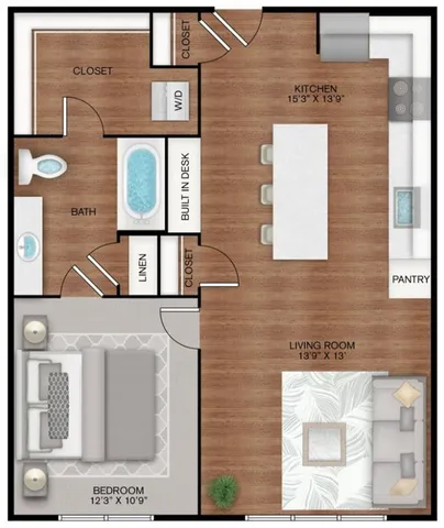 $1,499 | 5332 Trinity River Trail, Unit 1639, Fort Worth, TX 76114